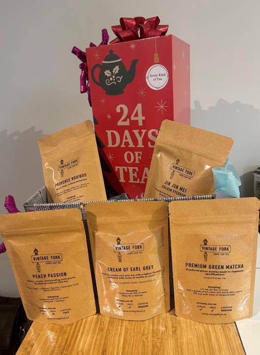Tea Advent Calendar Gift Basket | Powered by Givergy