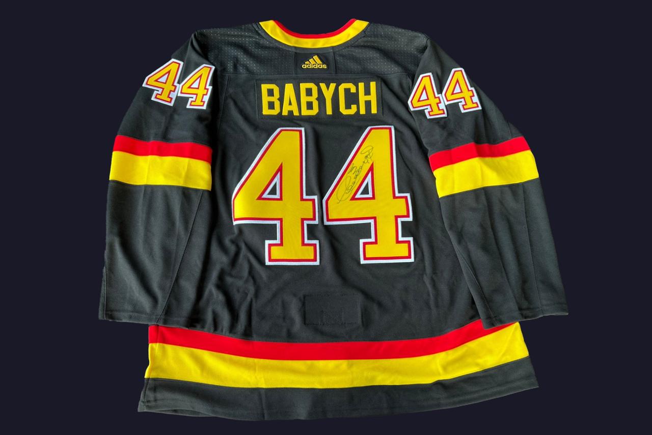 Signed Worn Canucks Jersey Dave Babych Powered By Givergy signed-worn-canucks-jersey-dave-babych-powered-by-givergy