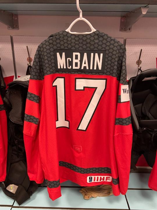 **JACK MCBAIN GAME-WORN TEAM CANADA JERSEY** | Powered By Givergy